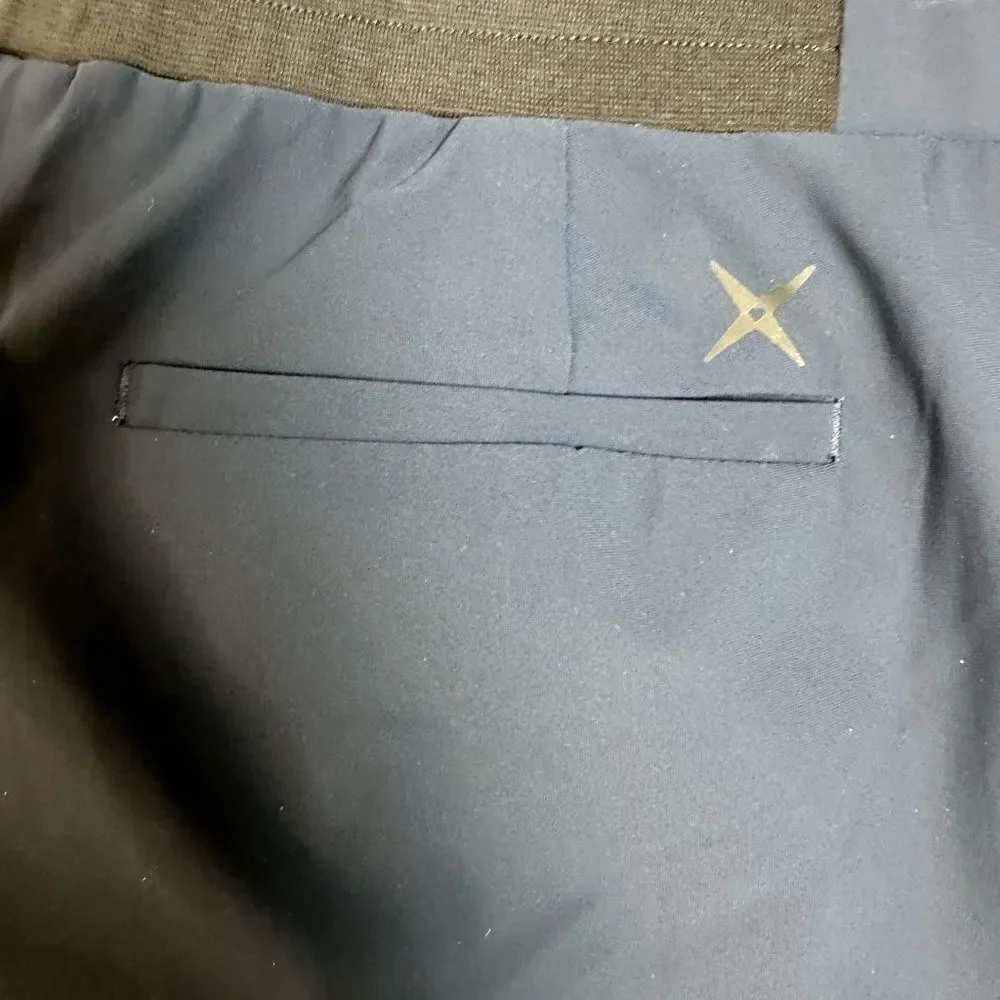 NWT GSTQ Men's Navy Flex Jogger Pants Elastic Waist Drawstring Pockets - Size 36